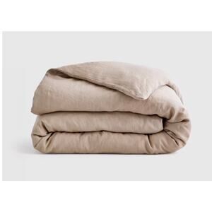 Quince European Linen Duvet Cover Size King /Cal King Toffee #K17